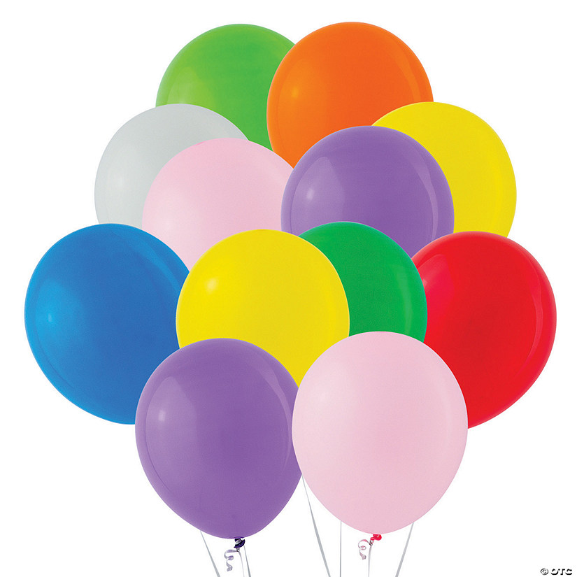 Bulk 576 Pc. 11" Latex Balloon Assortment Image