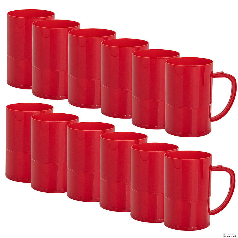 Bulk  60 Ct. Red Plastic Mugs Image