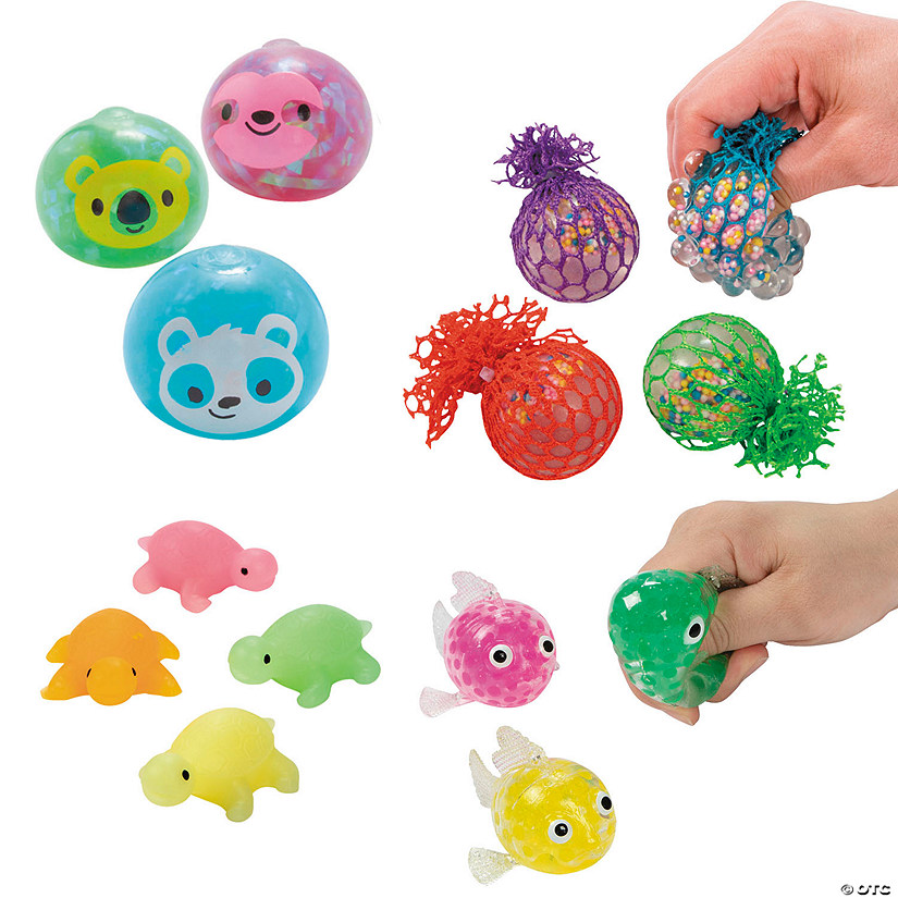 Bulk 60 Pc. Sensory Squishy Toys Assortment Image