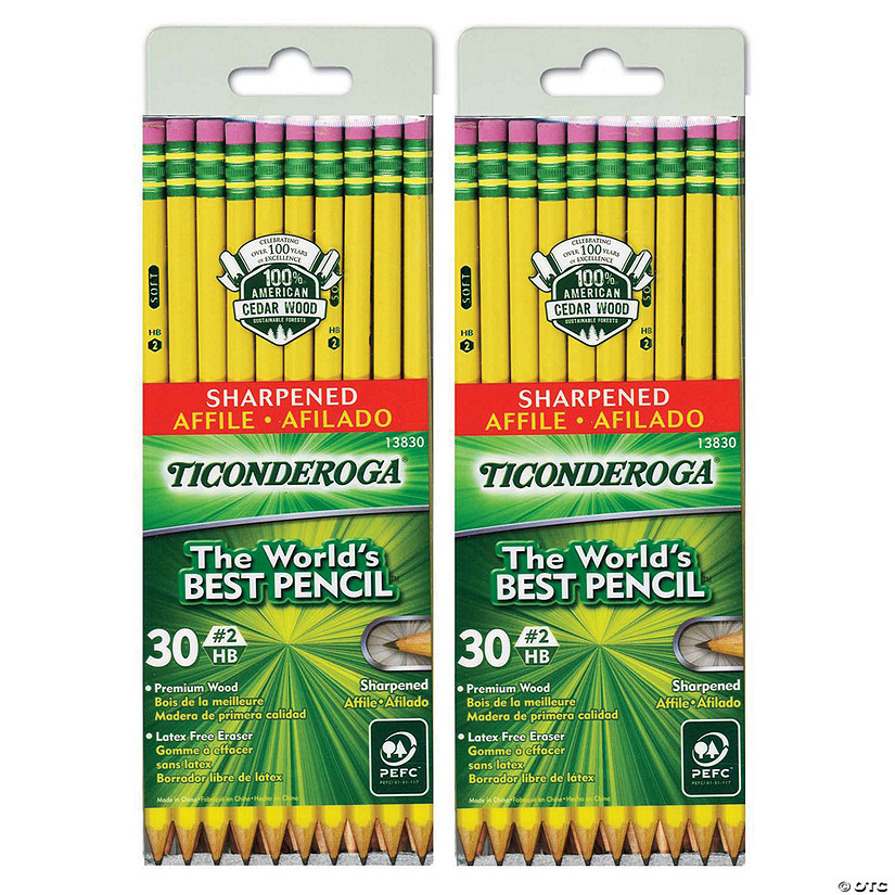 Bulk 60 Pc. Ticonderoga No. 2 Pencils, Pre-Sharpened Image