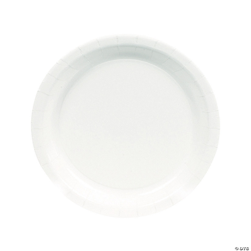 Bulk  75 Ct. White Paper Dinner Plates Image