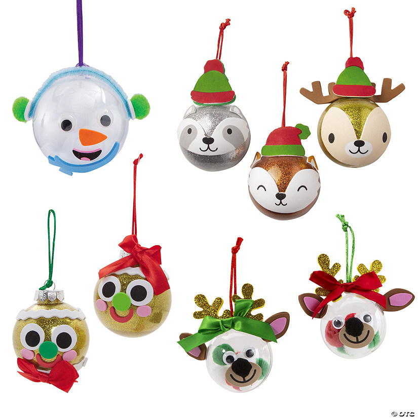 Bulk Christmas Bulb Ornament Craft Kit Assortment - Makes 48 Image