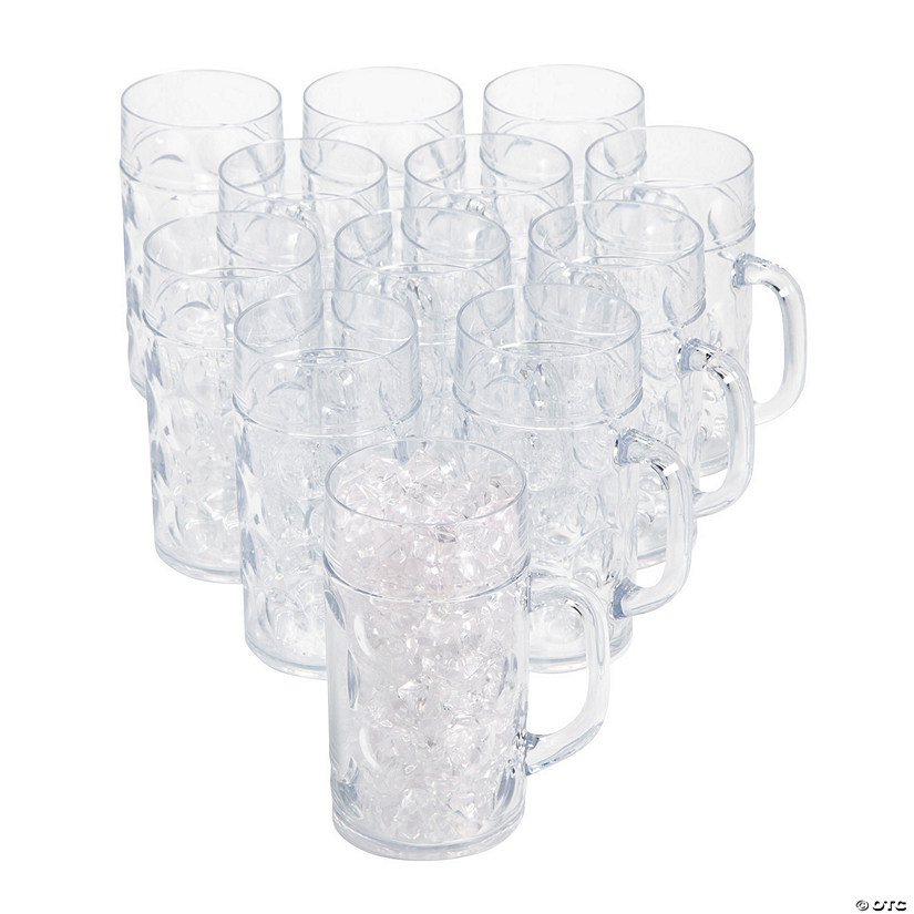 Bulk Clear Plastic Mugs - 30 Pc. Image