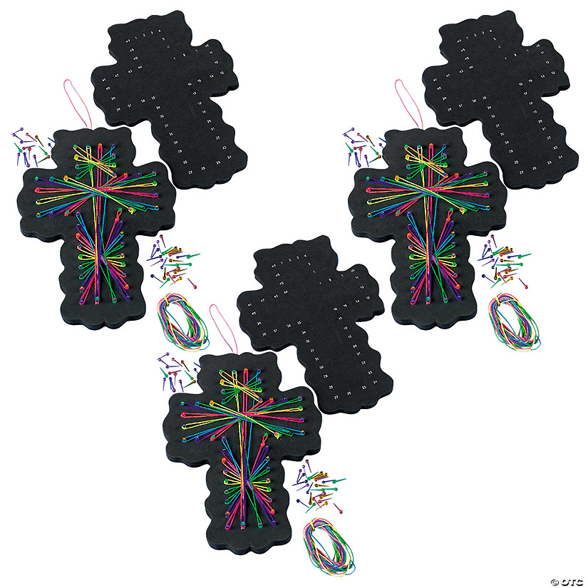 Bulk Cross String Art Craft Kit - Makes 48 Image