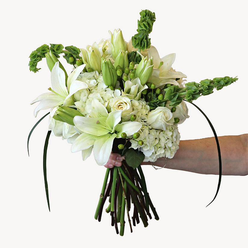 Bulk Flowers Fresh White and Bright Spring Bouquet Image