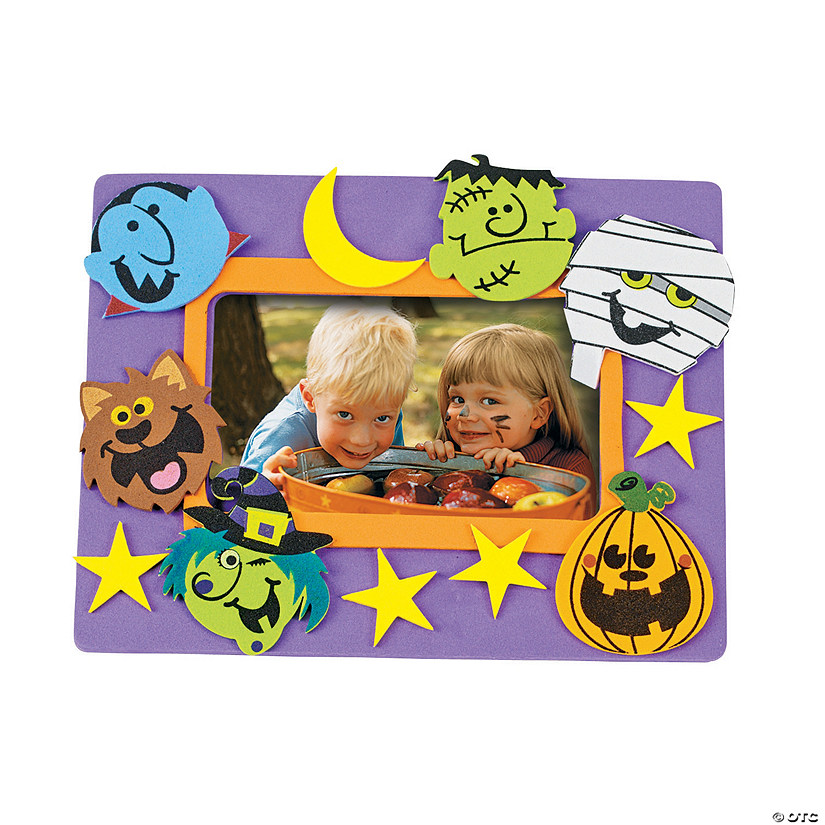 Bulk Halloween Boo Bunch Picture Frame Magnet Craft Kit - Makes 50 Image