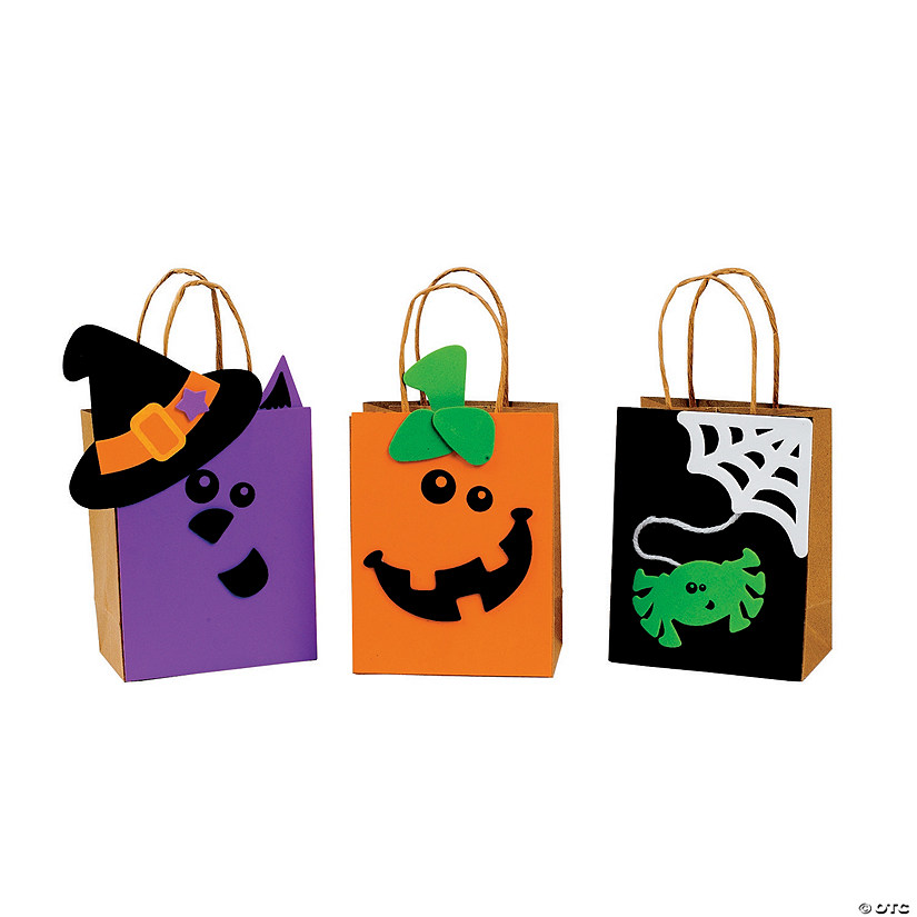 Bulk Halloween Friends Trick-Or-Treat Bags Craft Kit - Makes 50 Image