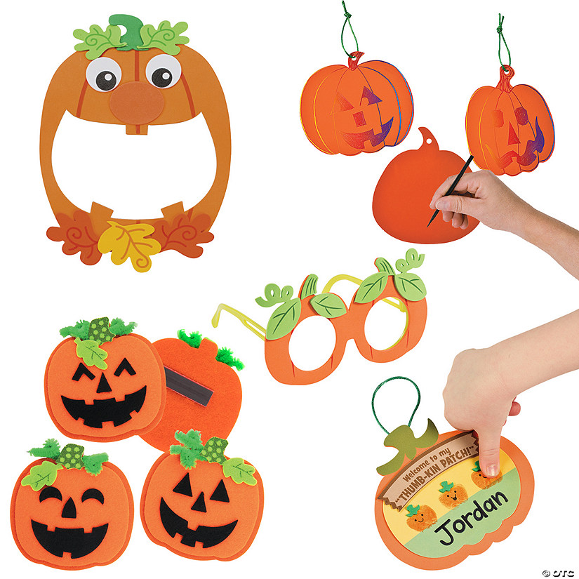 Bulk Perfect Pumpkins Craft Kit Assortment - Makes 72 Image