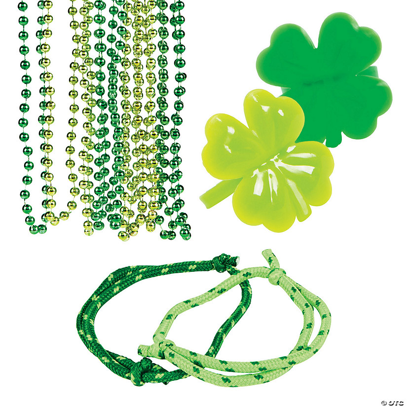 Bulk St. Patrick&#8217;s Day Jewelry Assortment Kit for 48 Image