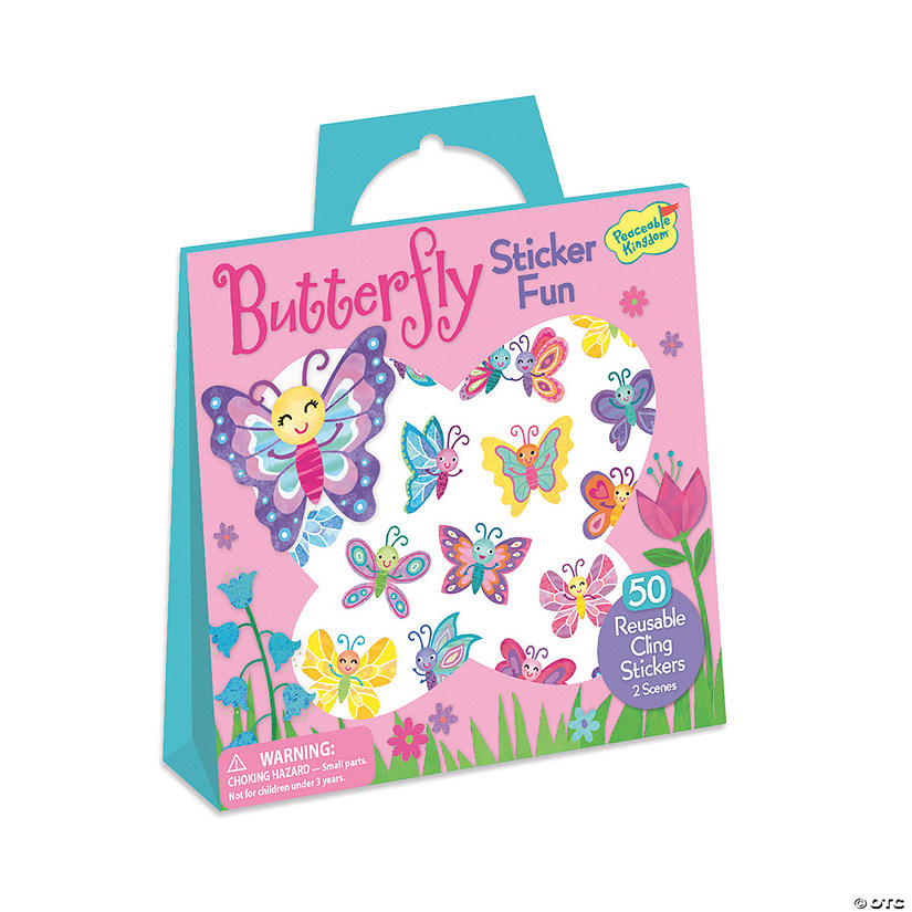 Butterfly Reusable Sticker Tote Image