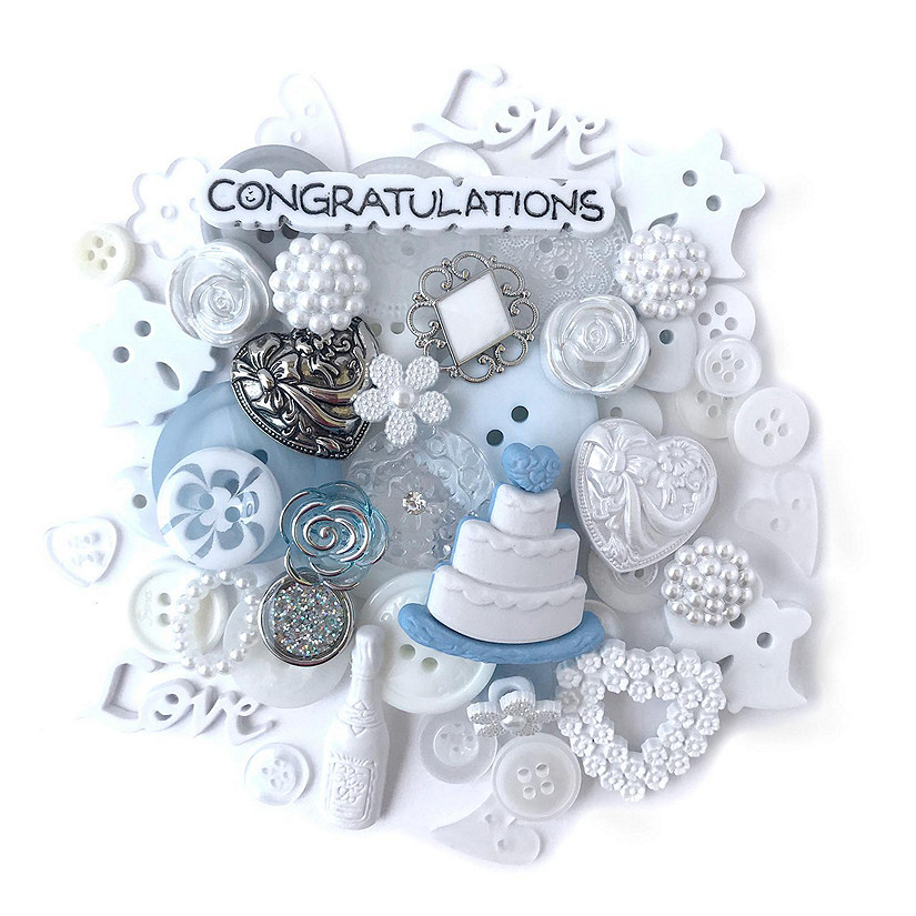 Buttons Galore and More 50+ Novelty Buttons for Sewing and Crafts - Wedding Theme Buttons Image