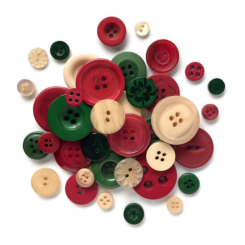 Buttons Galore Christmas Craft & Sewing Buttons - Country Christmas - 8 oz. Image