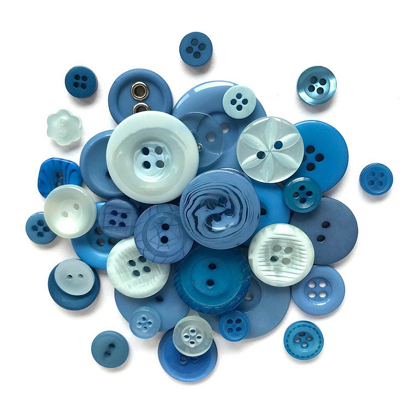 Buttons Galore Colorful Craft & Sewing Buttons - Stormy - 8 oz. Image