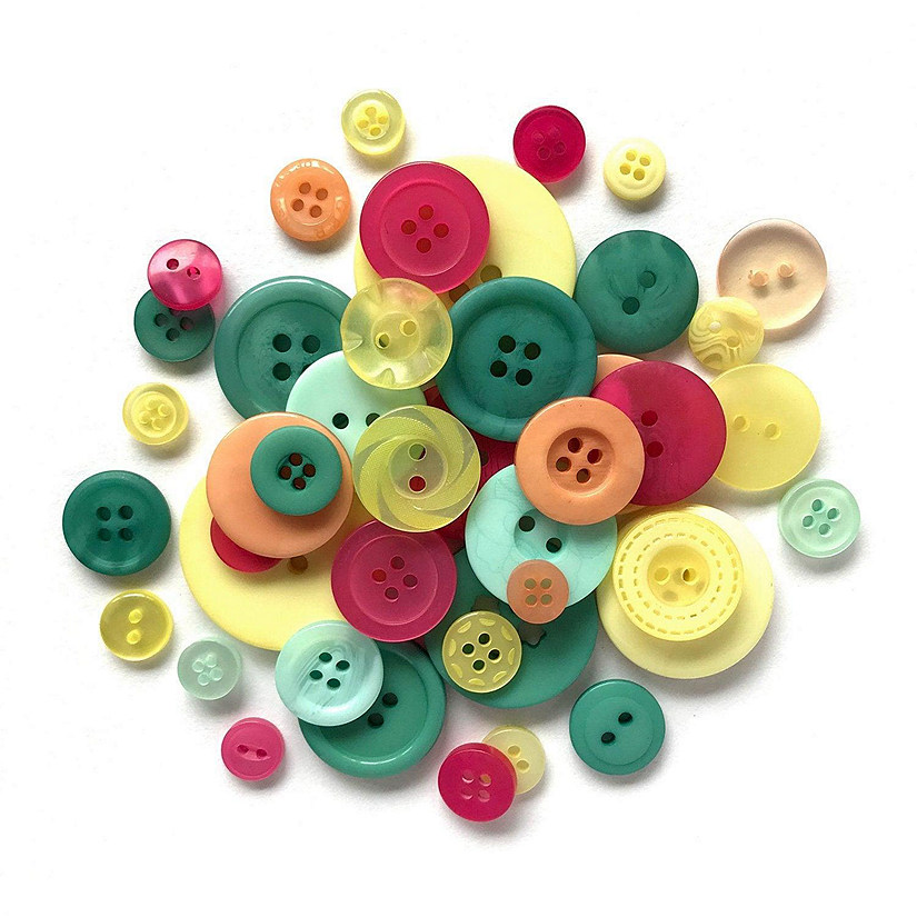 Buttons Galore ColorfulCraft & Sewing Buttons - Summertime - 8 oz. Image