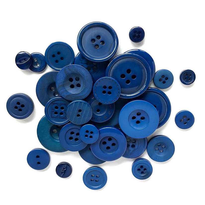Buttons Galore Craft & Sewing Buttons - Blue - 8 oz. Image