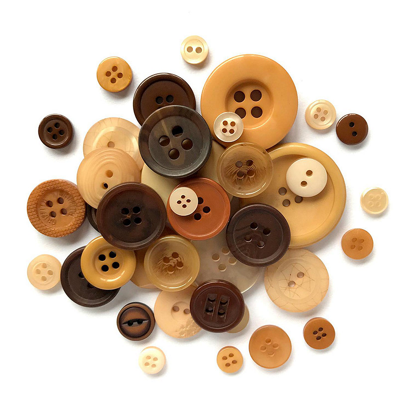Buttons Galore Craft & Sewing Buttons - Natural Colors - 8 oz. Image