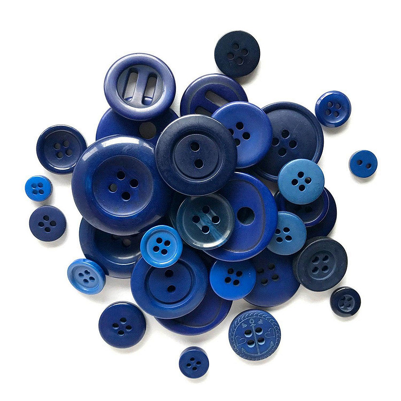 Buttons Galore Craft & Sewing Buttons - Navy Blue - 8 oz. Image