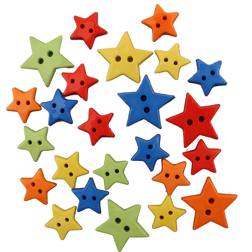 Buttons Galore Craft & Sewing Buttons - Stars - 60 Buttons Image