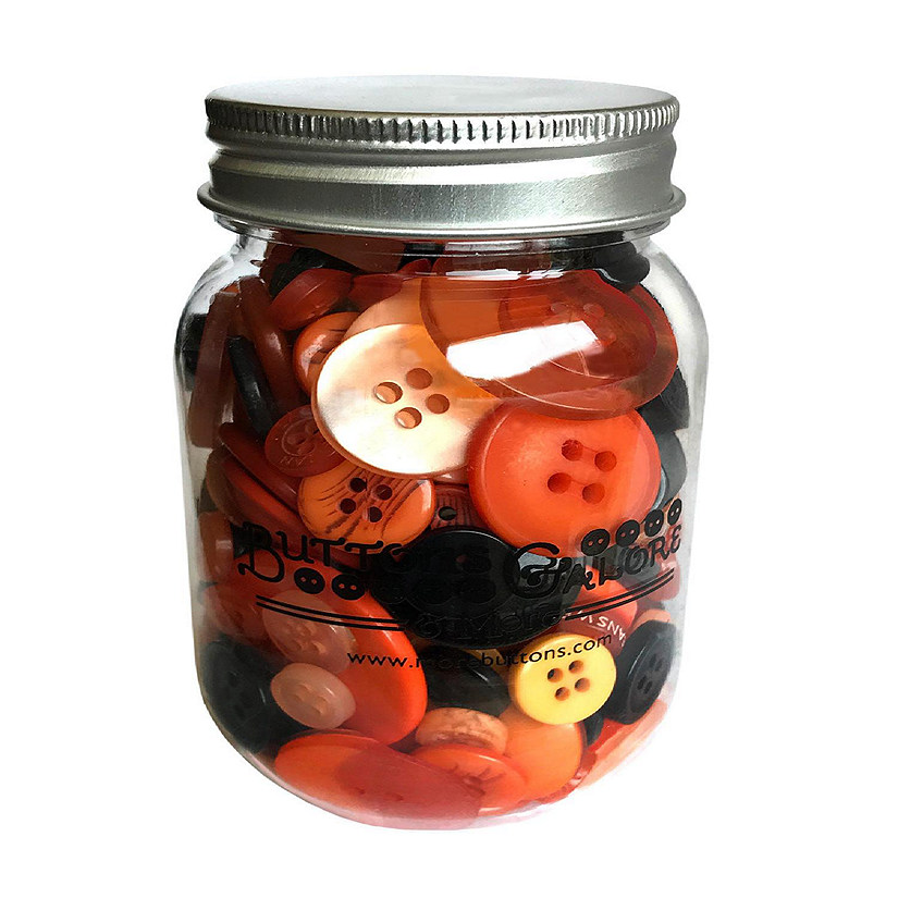 Buttons Galore Halloween Craft & Sewing Buttons in Mason Jar - 3.5 oz Image
