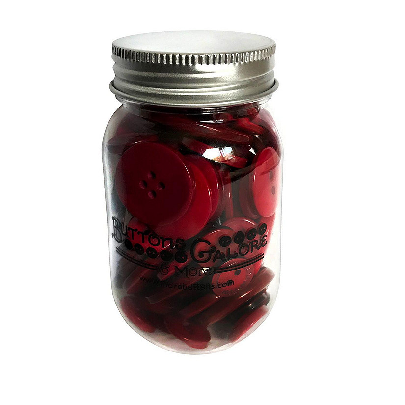Buttons Galore Merlot Craft & Sewing Buttons in Mason Jar - 3.5 oz Image