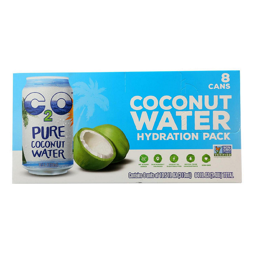 C2o Pure Coconut Water - Coconut Water Hydration Pack - Case of 3 - 8/10.5FZ Image