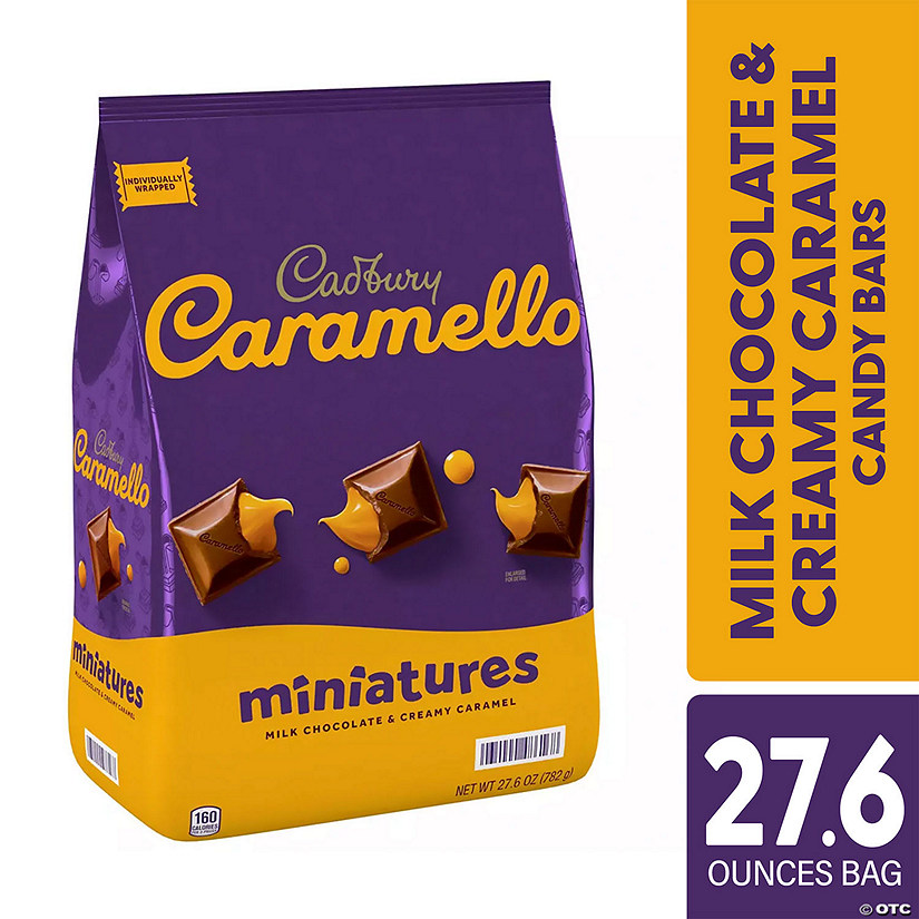 Cadbury CARAMELLO Miniatures Milk Chocolate and Caramel Candy Bars, 27.6 oz. Image