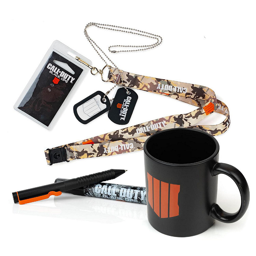 Call of Duty Black Ops 4 Gift Set  Coffee Mug  Lanyard  Tactical Pen Image