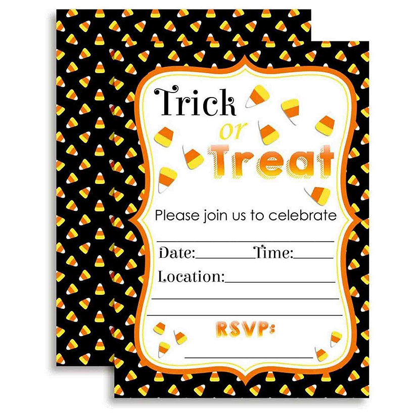 Candy Corn Invitations 40pc. by AmandaCreation Image