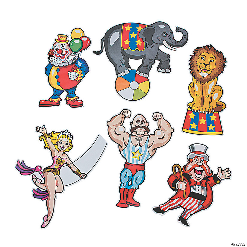 Carnival Wall Decorations - 12 Pc. Image