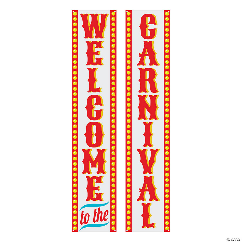 Carnival Welcome Vertical Banner Set - 2 Pc. Image