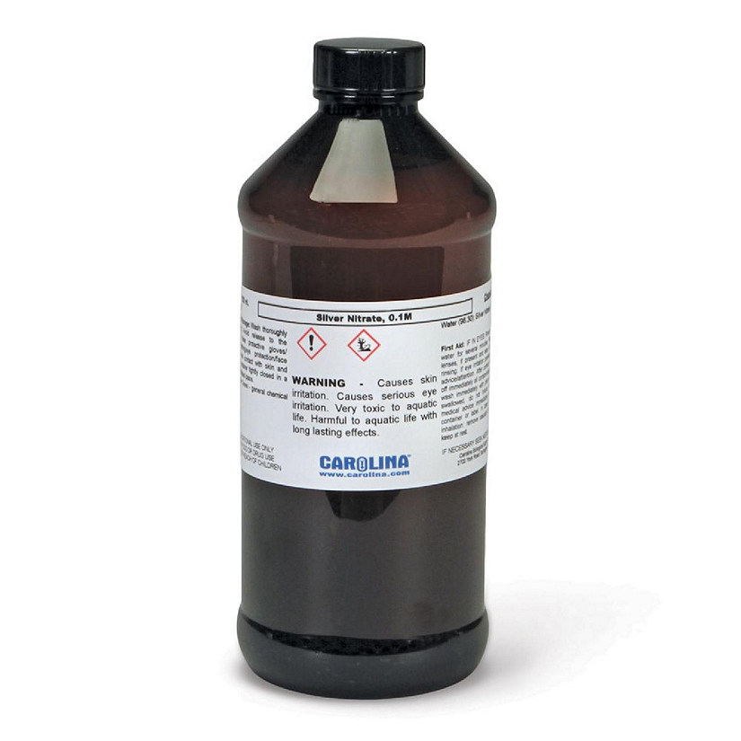 Carolina Biological Supply Company Silver Nitrate, 0.1 M (2%), Laboratory Grade, 500 mL Image