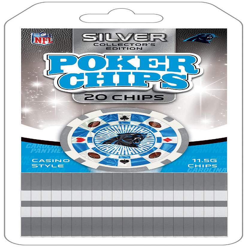 Carolina Panthers 20 Piece Poker Chips Image