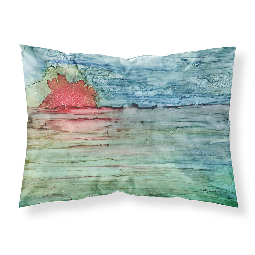 Caroline's Treasures Abstract Sunset on the Water Fabric Standard Pillowcase, 30 x 20.5, Nautical Image