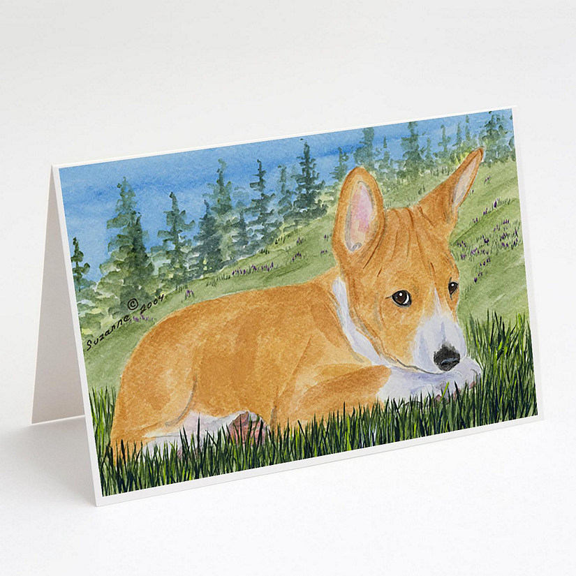 Caroline's Treasures Basenji Greeting Cards and Envelopes Pack of 8, 7 x 5, Dogs Image