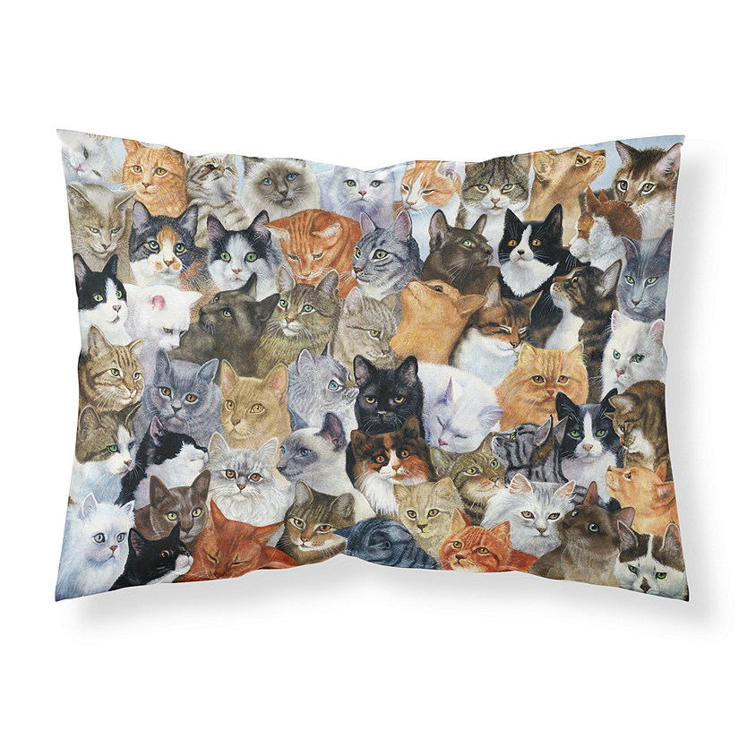 Caroline's Treasures Cats Galore Fabric Standard Pillowcase, 30 x 20.5, Cats Image