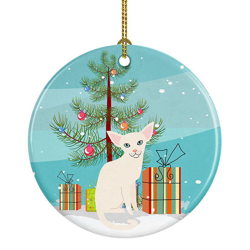 Caroline's Treasures, Christmas Ceramic Ornament, Cats, Foreign White, 2.8x2.8 Image