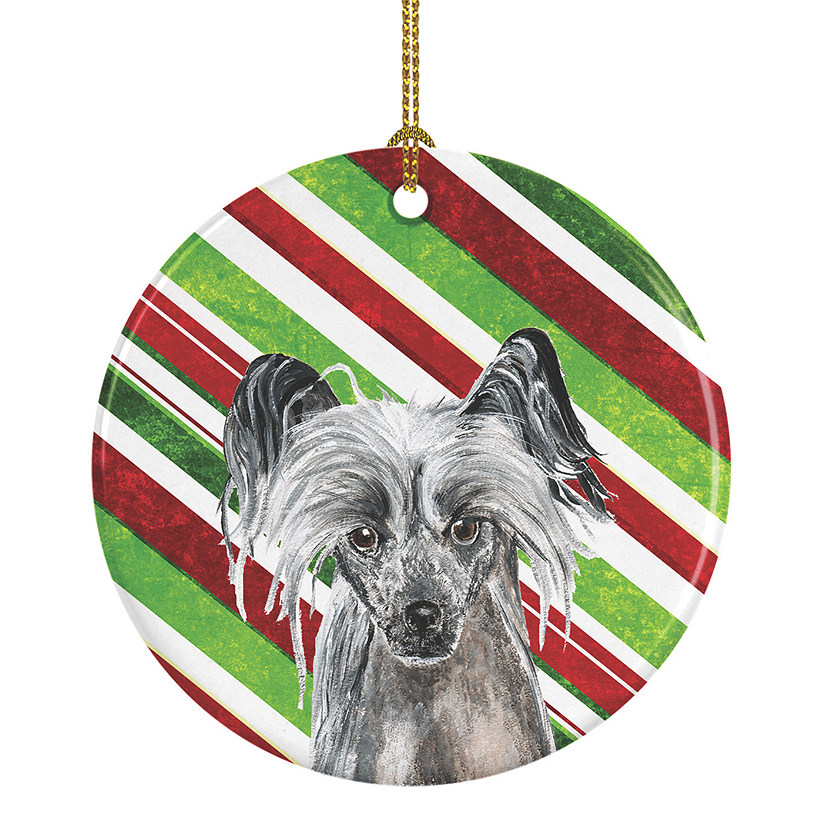 Caroline's Treasures, Christmas Ceramic Ornament, Dogs, Chinese Crested, 2.8x2.8 Image