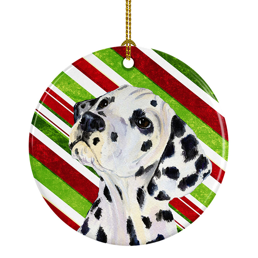 Caroline's Treasures, Christmas Ceramic Ornament, Dogs, Dalmatian, 2.8x2.8 Image