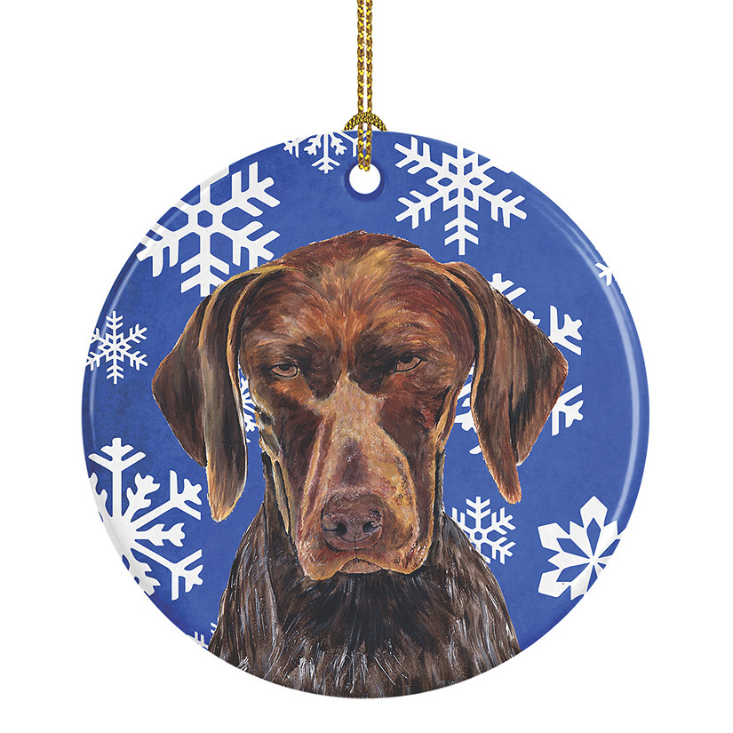 Caroline's Treasures, Christmas Ceramic Ornament, Dogs, German Shorthaired Pointer, 2.8x2.8 Image