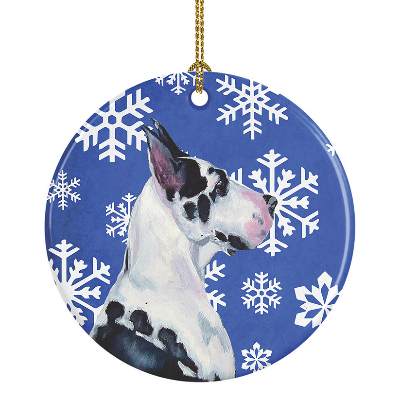 Caroline's Treasures, Christmas Ceramic Ornament, Dogs, Great Dane, 2.8x2.8 Image