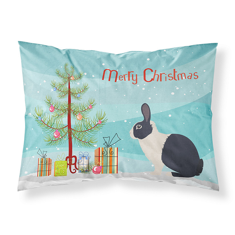 Caroline's Treasures Christmas, Dutch Rabbit Christmas Fabric Standard Pillowcase, 30 x 20.5, Farm Animals Image