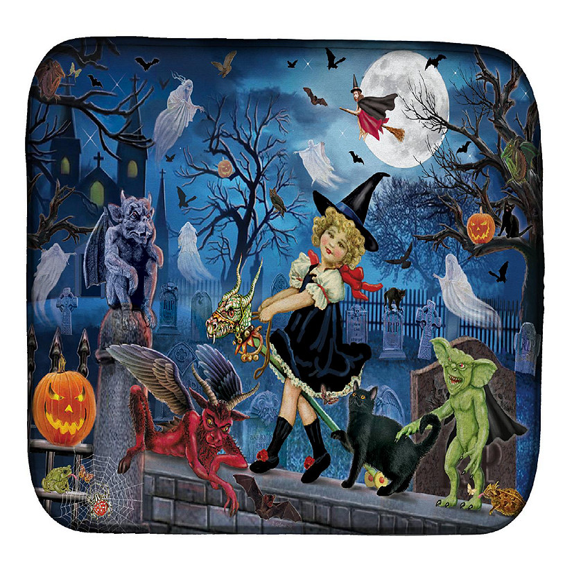 Caroline's Treasures Halloween, Littlest Witch's Halloween Party Dish Drying Mat, 14 x 21, Seasonal Image