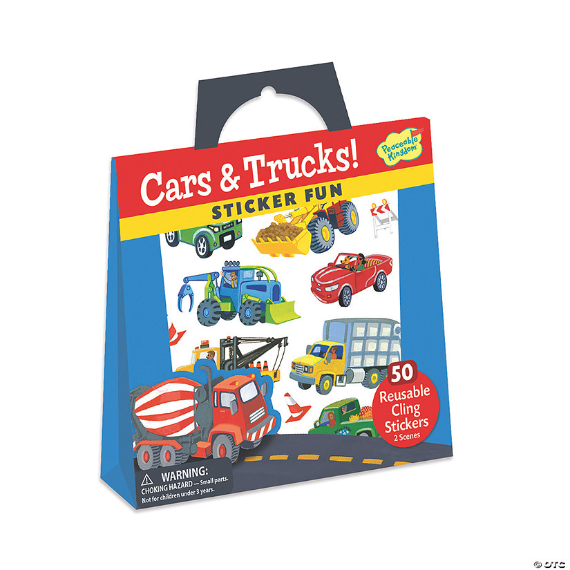 Cars & Trucks Reusable Sticker Tote Image