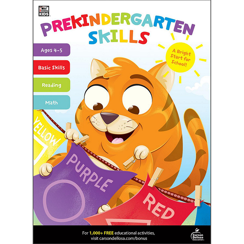 Carson Dellosa Education Prekindergarten Skills Workbook Image