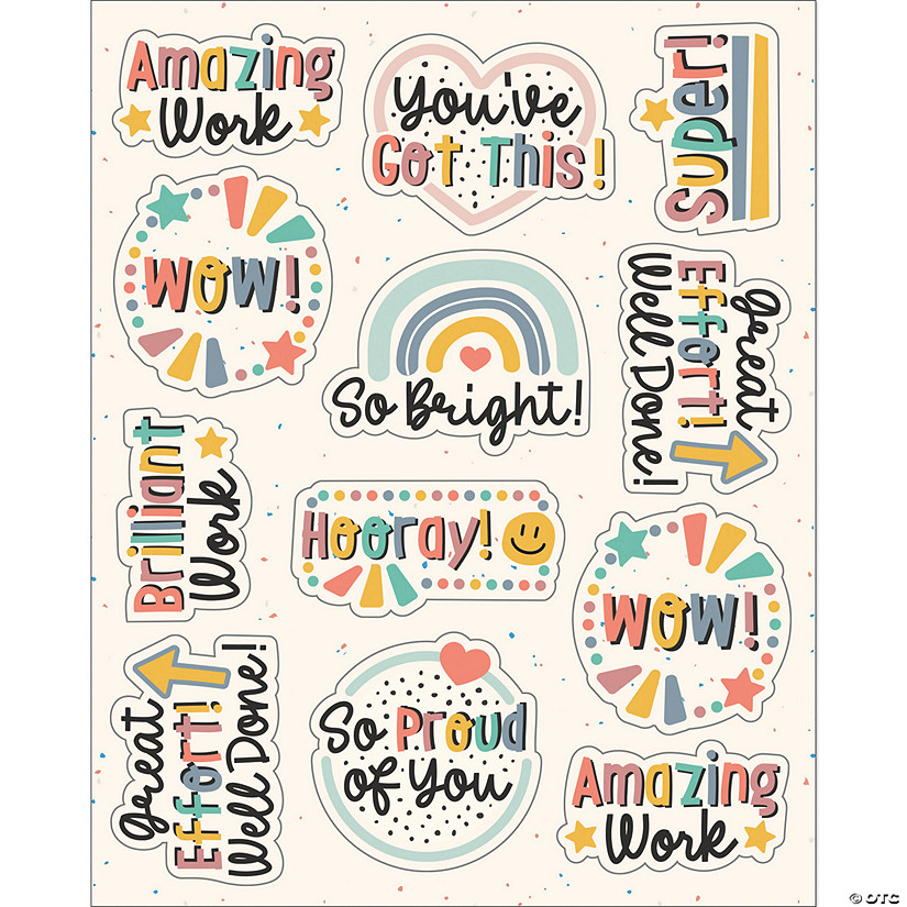 Carson Dellosa Education We Belong Motivators Shape Stickers, 72 Per Pack, 12 Packs Image