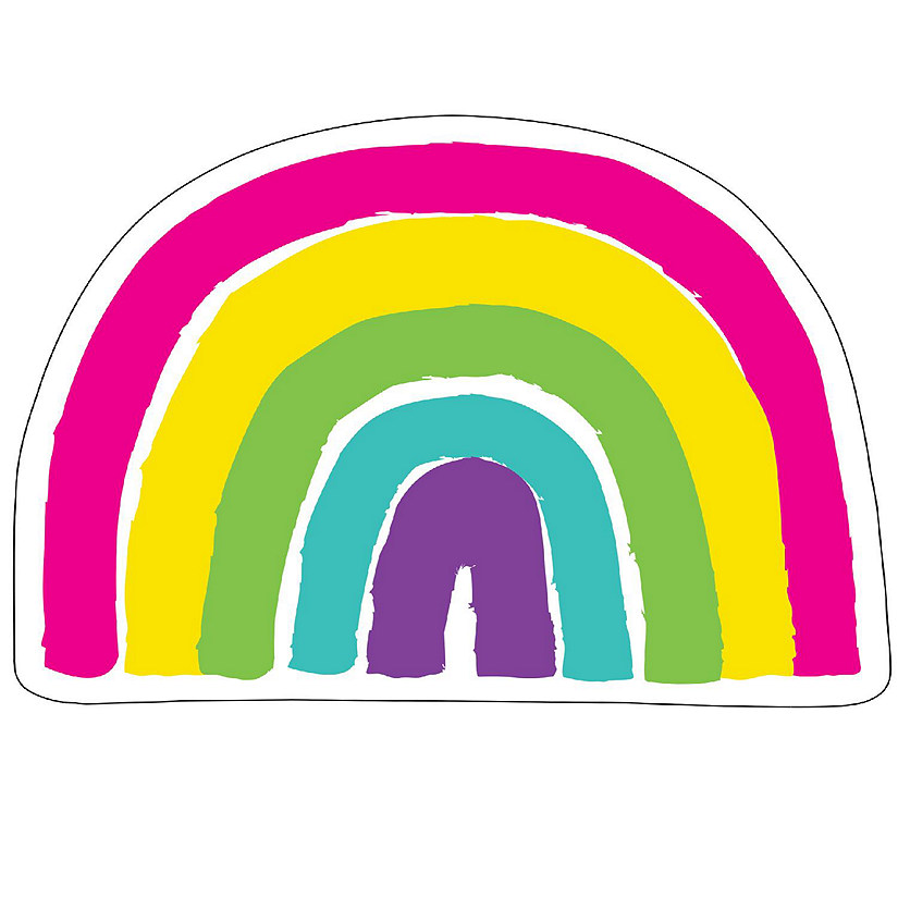 Carson Dellosa Kind Vibes 36-Piece Rainbow Bulletin Board Cutouts, Bright Rainbow Cutouts for Bulletin Board, Rainbow Classroom Cutouts, Rainbow Classroom D&#233;cor Image