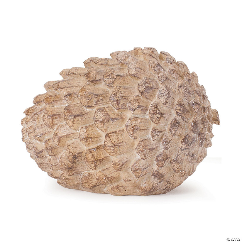Carved Pine Cone (Set Of 2) 5.25"L X 4"H Resin Image