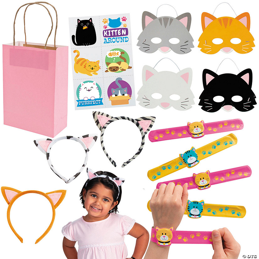 Cat Party Favor Kit for 12 Image