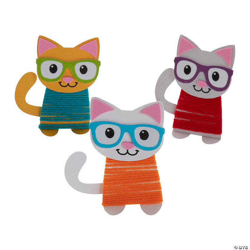Cats in Sweaters Craft Kit - Makes 12 Image