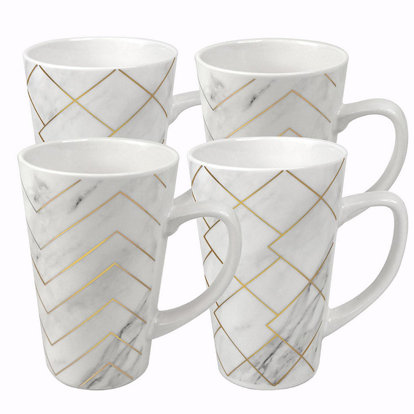 Cavepop Latte Coffee Mug Set of 4  17oz Image